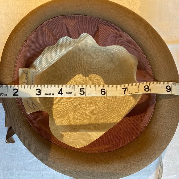 VINTAGE SUSAN CAROL CLOCHE HAT Spring Floral Tulip - Picture 9 of 10